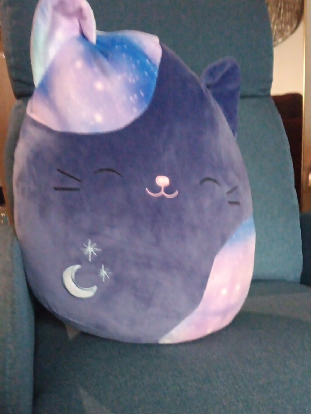 Squishmallows Galaxy Cat Plush - Purple with Pink Accents